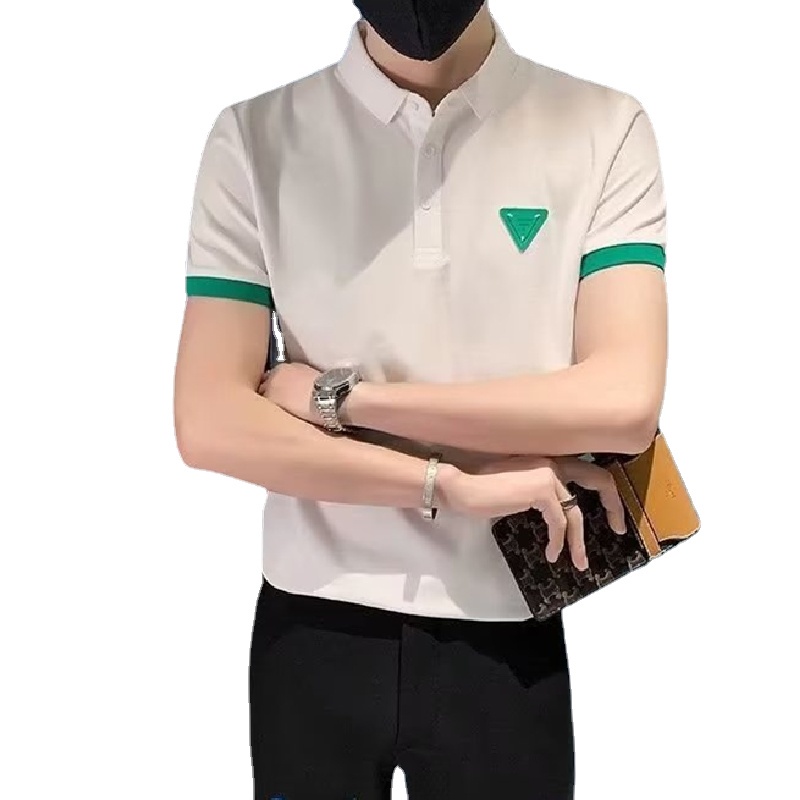 Áo Thun polo Ngắn Tay Dáng Rộng Thoải Mái Thời Trang Hàn Quốc Cho Nam Cỡ M-3XL