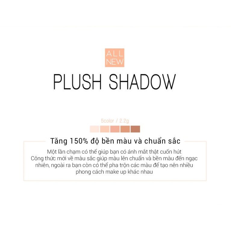 Phấn mắt Bbia Plush Shadow Version 3 (5 màu) 2.2g - Bbia Offical Store