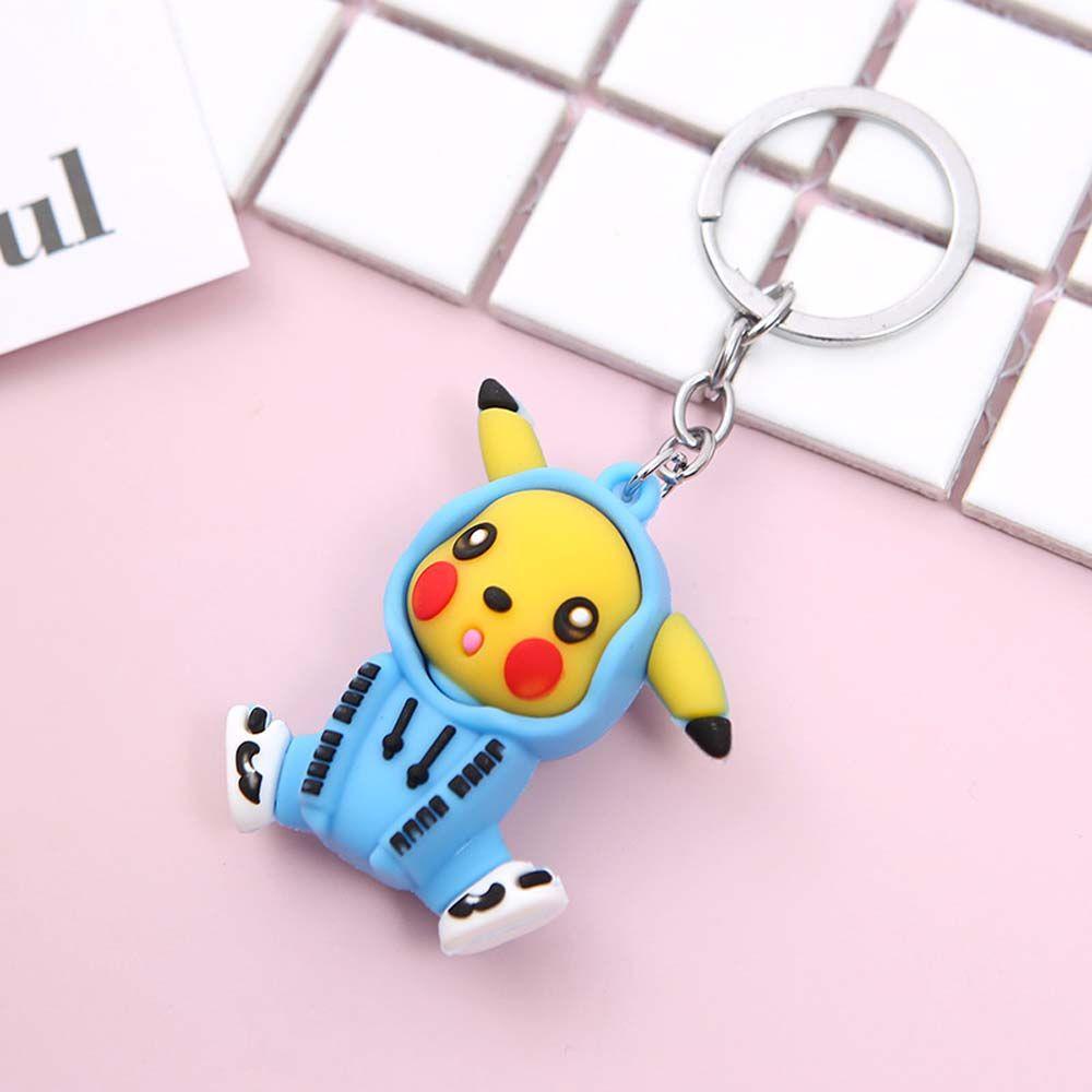 Móc Khóa Hình Pikachu Bằng Nhựa PVC Dễ Thương