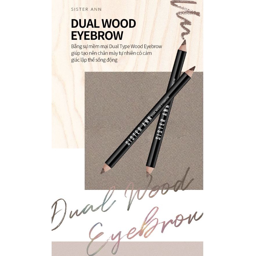 [SISTER ANN] DUAL WOOD EYEBROW (2 Colors) | BigBuy360 - bigbuy360.vn