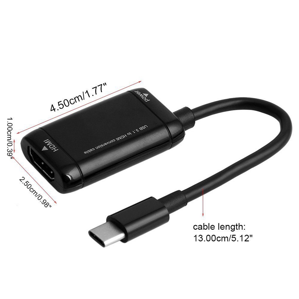 USB-C Type C to HDMI Adapter USB 3.1 Cable For MHL Android Phone Tablet LOT vn