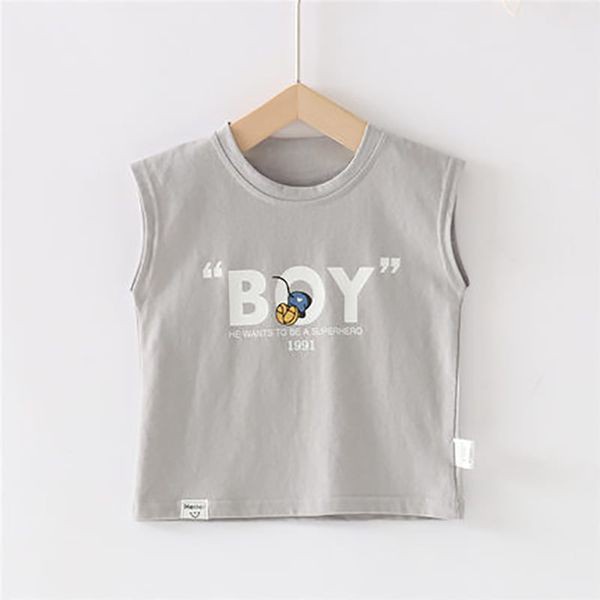 Áo ba lỗ bé trai chất cotton size 11 - 65kg - Áo BOY