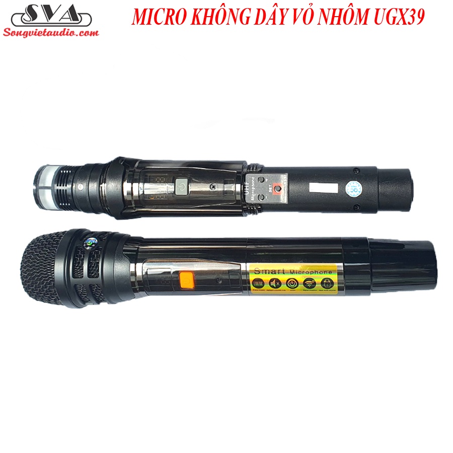 MICRO KHÔNG DÂY LOA KÉO UGX39 - THÂN NHÔM