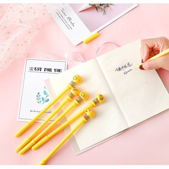 Viết Bi Hình Thú Nhún Emoji Lò Xo Lắc Đầu