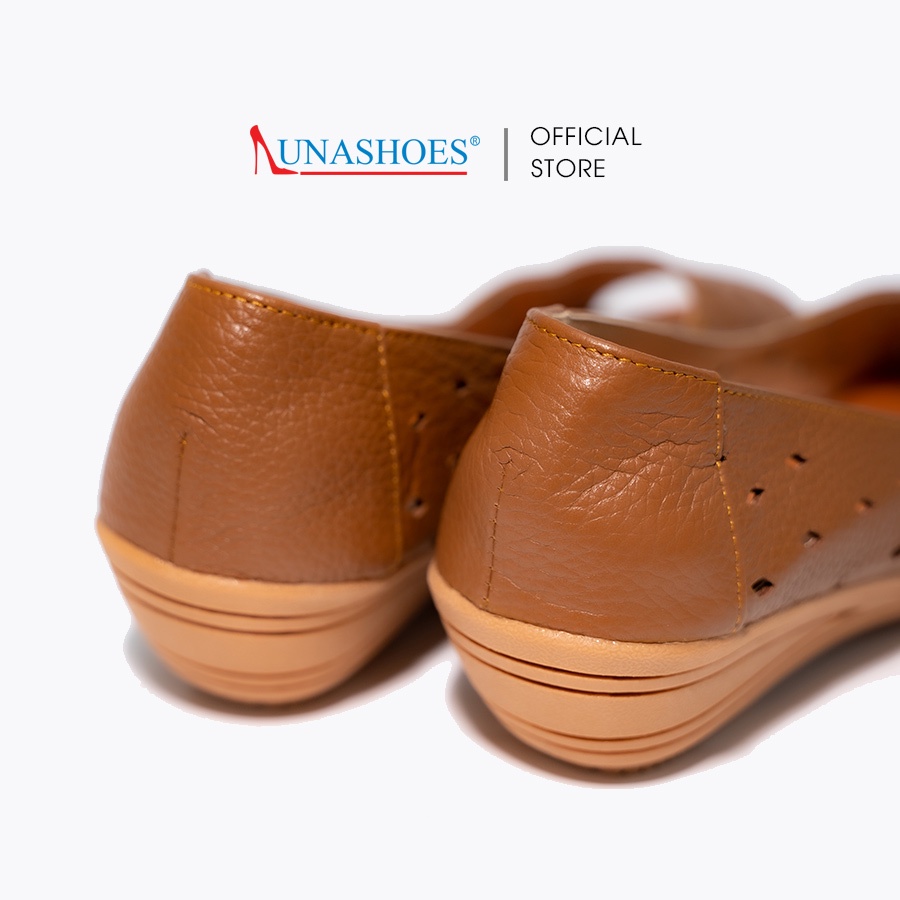 Giày đế xuồng nữ 3p da bò mềm êm chân 💝 Lunashoes 💝 da bò thật 100% bảo hành 2 năm