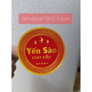 Combo 10 Tem Giấy Tròn Yến Sào Cao Cấp