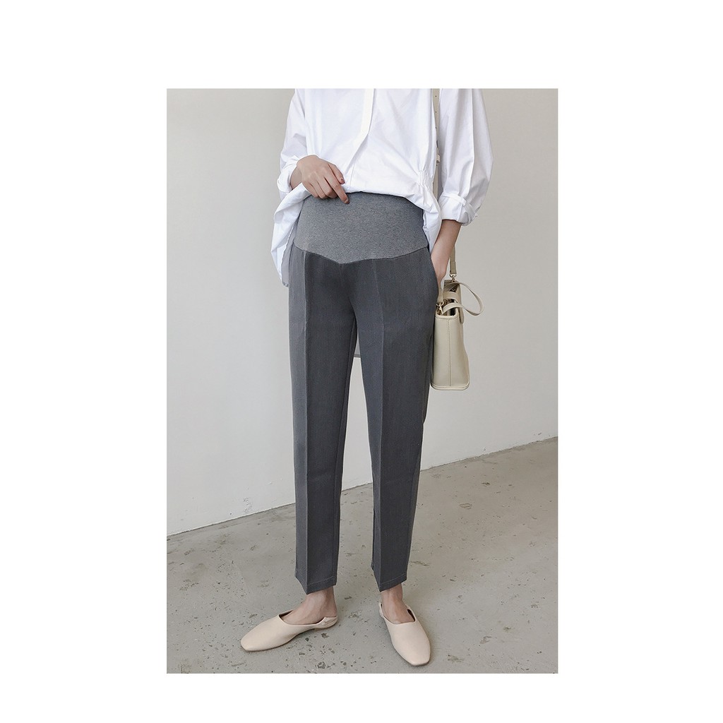 Quần Bầu Xinh Quần Vải Bầu Quần Baggy Bầu Quần Bầu Lửng Trẻ Trung Năng Động Q213