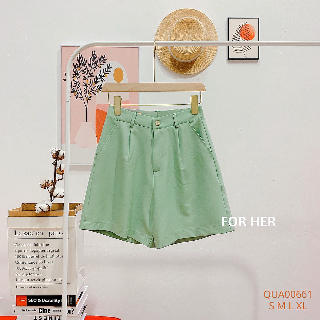 Quần short cài nút QUA0066