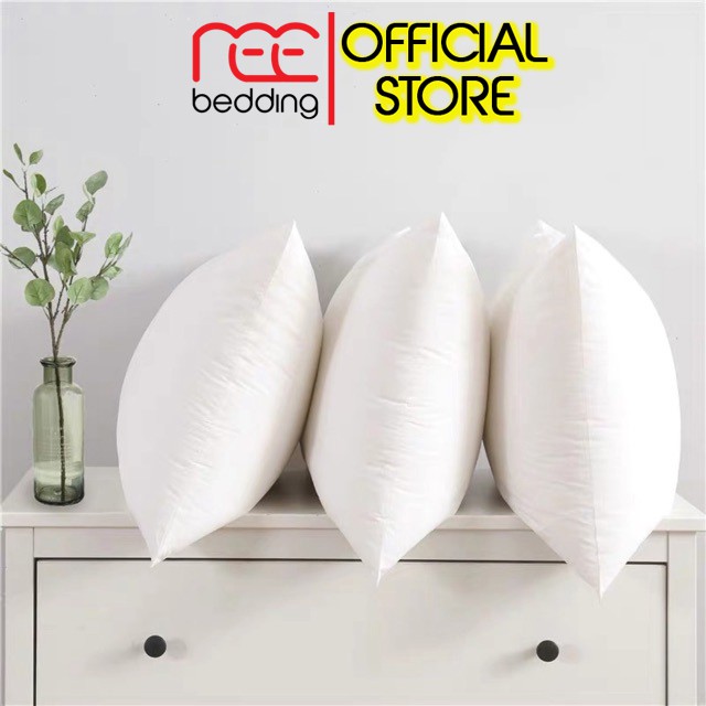 Ruột gối nằm REE Bedding GN25 bông gòn loại 0.8kg/cái có dây kéo cao cấp