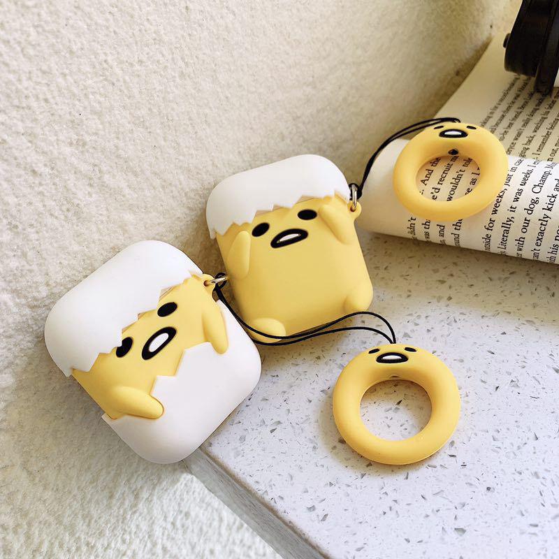 Vỏ bảo vệ tai nghe airpods hình trứng xinh xắn dễ thương