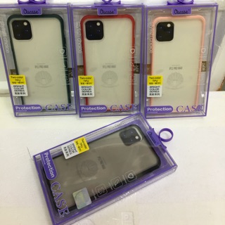 Ốp lưng Ou case lưng nhám iphone 11 Pro Max 6.5 viền màu sang trọng
