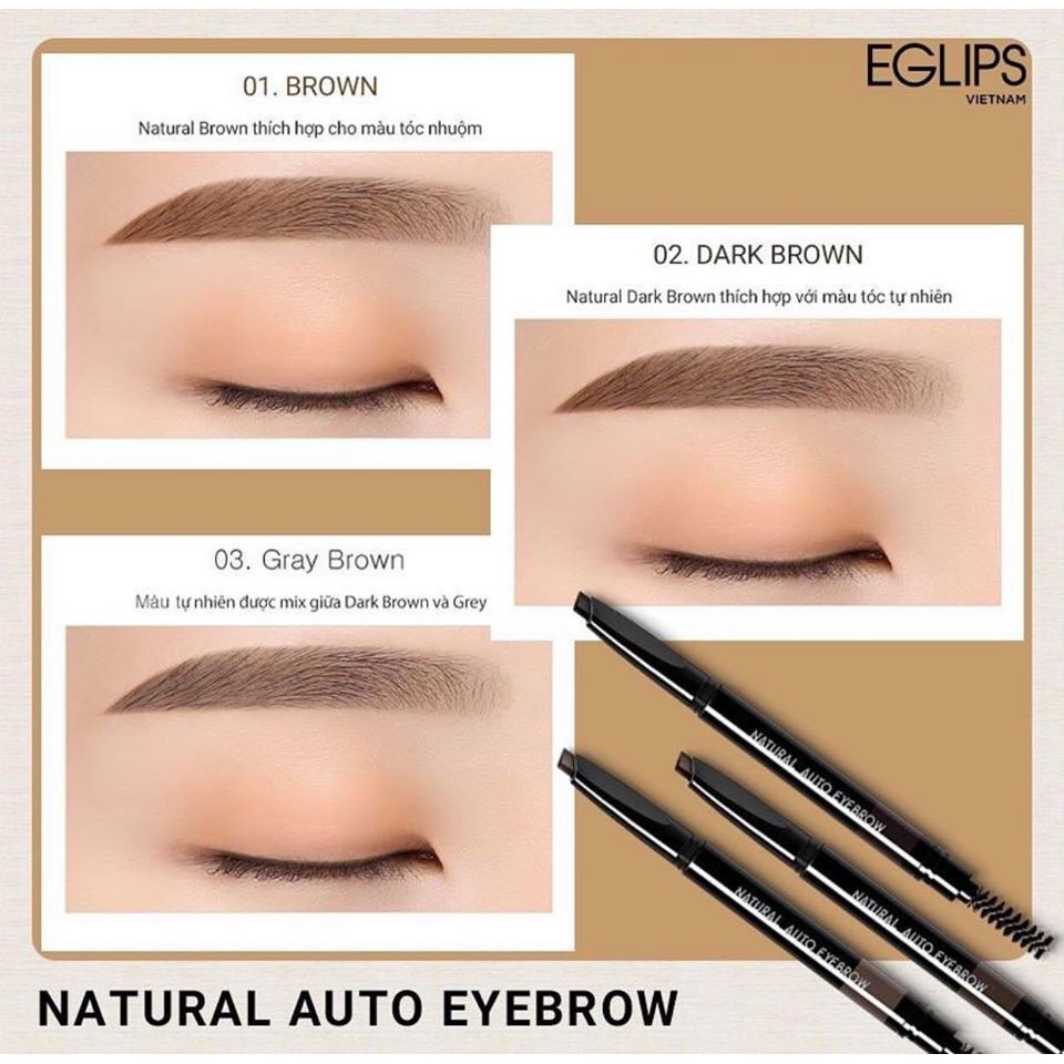 Chì Kẻ Mày Eglips Natural Auto Eyebrow