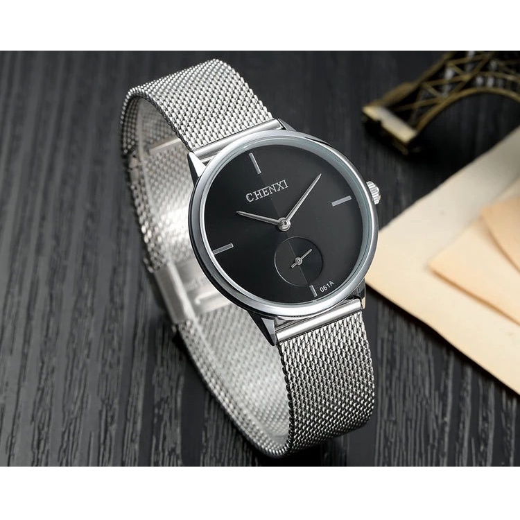 Đồng Hồ Đeo Tay Chexi Dây Thép Siêu Mỏng Chống Thấm Nước Thời Trang Cho Nam