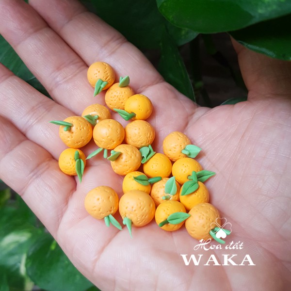 Mô hình 2 Trái Cam Mini- Rau Củ Quả Mini 1/12