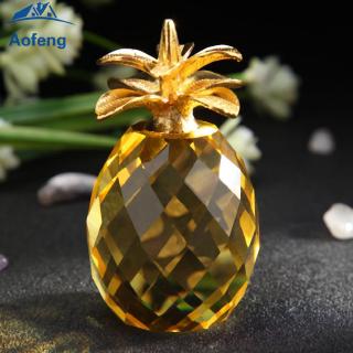 Phụ Kiện Trang Trí Hình Trái Thơm Bằng Pha Lê