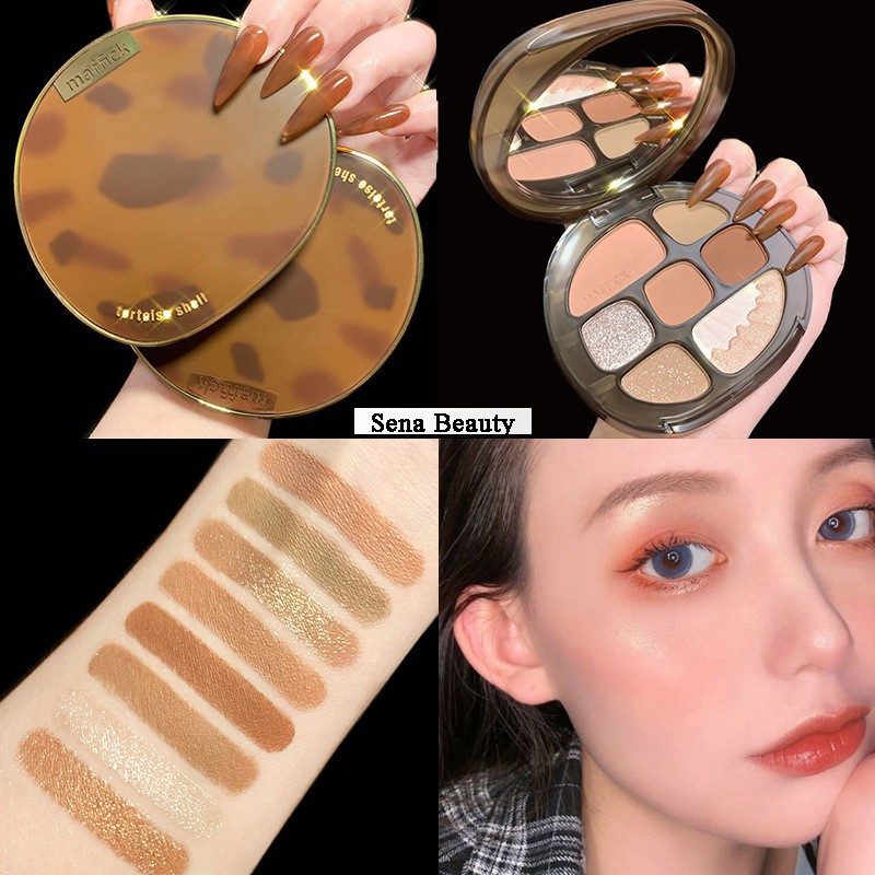 Bảng phấn mắt kiêm bắt sáng Maffick Da Beo Sang Trọng Sena Beauty