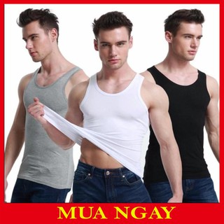 Combo 3 áo ba lỗ nam chất liệu cotton