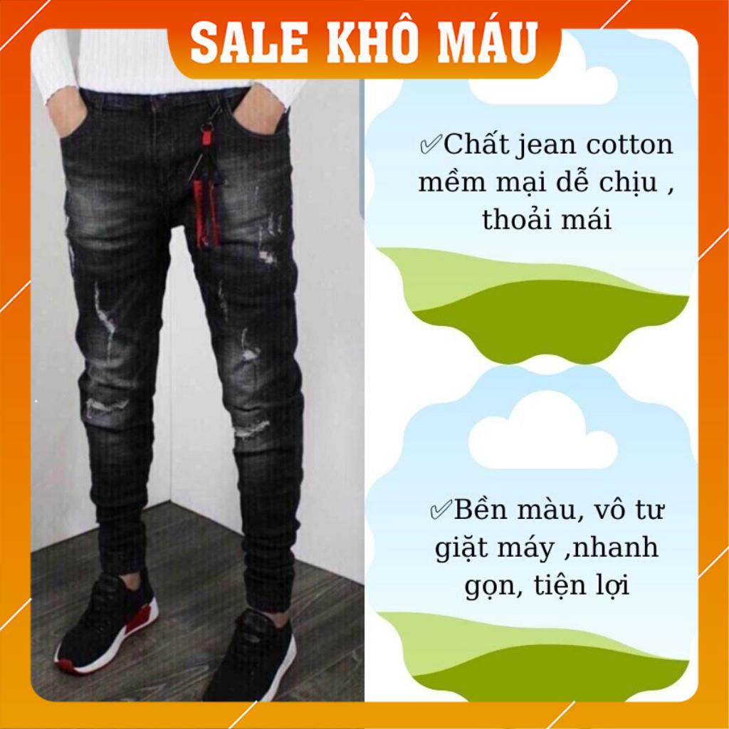 Quần Jogger Nam (FREESHIP) Quần Jean Nam Chất Bò Rách Xước Ống Túm Sành Điệu AD351JM (44-72KG) | BigBuy360 - bigbuy360.vn