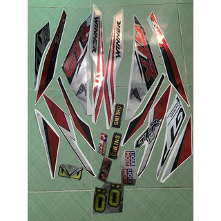 Tem winner 150 GTR đỏ bạc đen crom