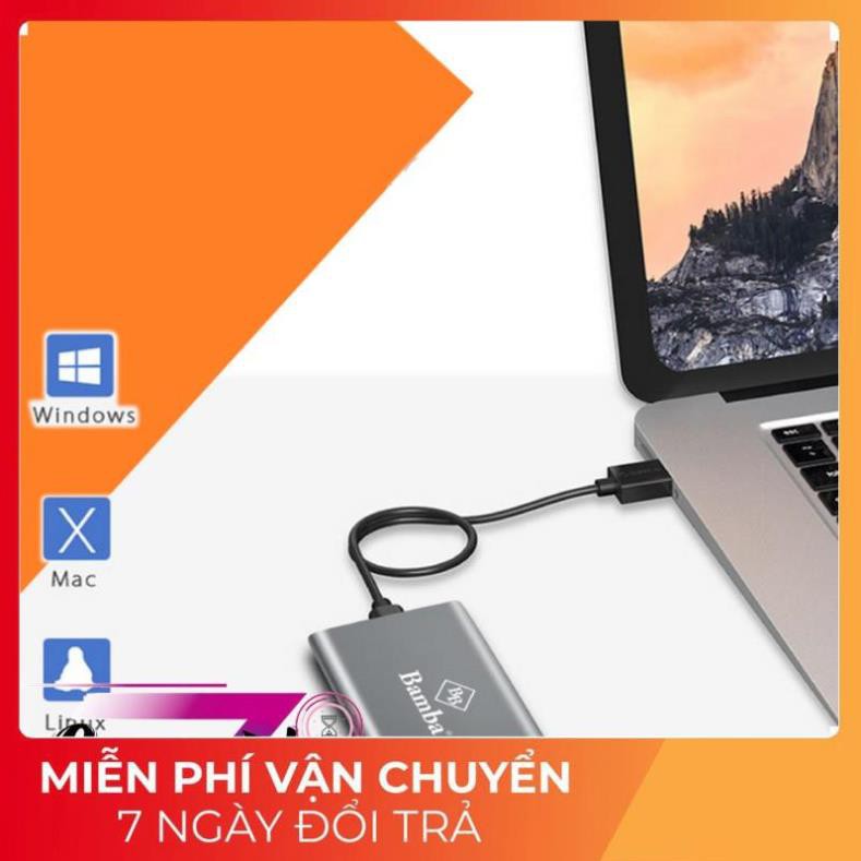 [FREESHIP] HỘP ĐỰNG Ổ CỨNG SSD MSATA RA USB 3.0 - BOX SSD MSATA RA USB 3.0 BAMBA B6 - VỎ NHÔM + MÀU BẠC | BigBuy360 - bigbuy360.vn