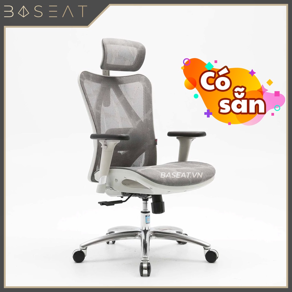 [Full lưới] SIHOO M57 - Ghế xoay làm việc văn phòng thiết kế công thái học Ergonomic, điều chỉnh lưng bảo vệ cột sống