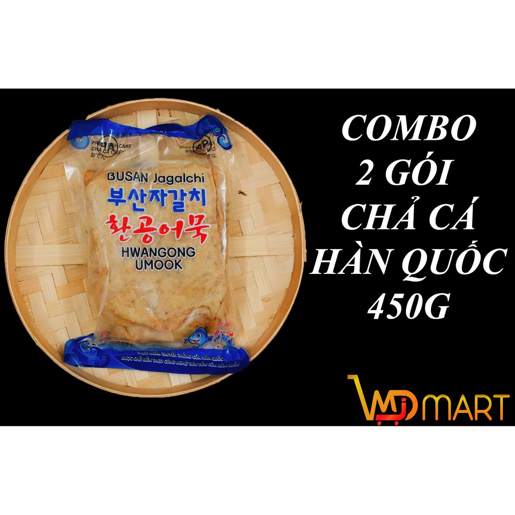 Combo 2 túi chả cá Hàn Quốc 450gr chỉ ship ở Hà Nội (alifoodmart)