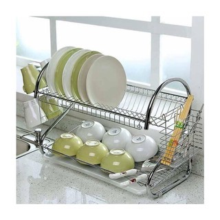 KỆ ÚP BÁT INOX 2 TẦNG