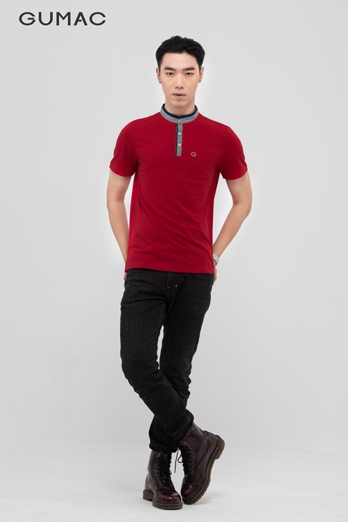 [Mã WABRGD12 giảm 10% đơn 250K] Áo polo nam cổ trụ phối màu GUMAC kiểu dáng lịch lãm, nhiều màu ATNB398 | BigBuy360 - bigbuy360.vn