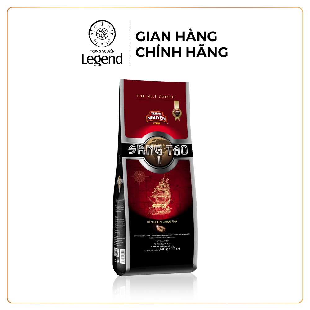 Cà phê Rang Xay Sáng Tạo 1 - Trung Nguyên Legend - 340gr (Culi và Robusta) | BigBuy360 - bigbuy360.vn