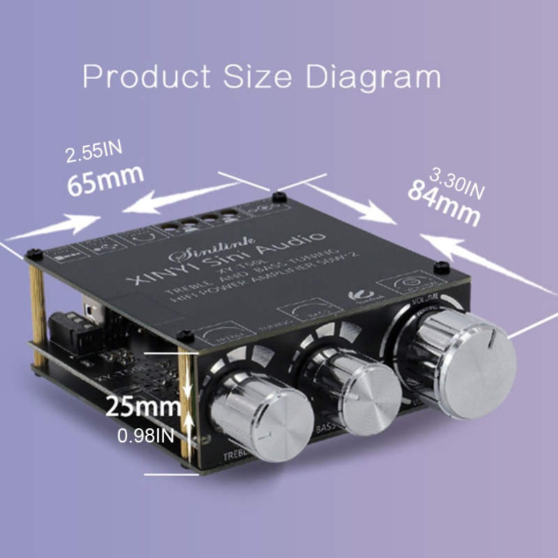 omg Bluetooth-compatible Audio Stereo Amplifier Module Electronics for Home Passive Speakers