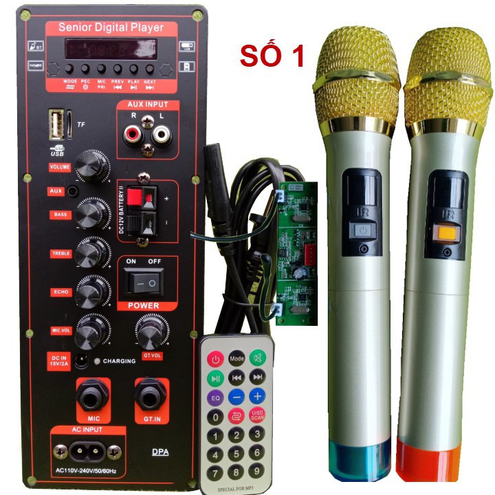 Mạch loa kéo HA8622 nguồn xung kèm micro