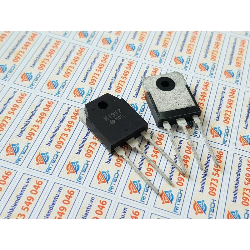 K1317, 2SK1317 Mosfet Kênh-N 2.5A/1500V TO-3P