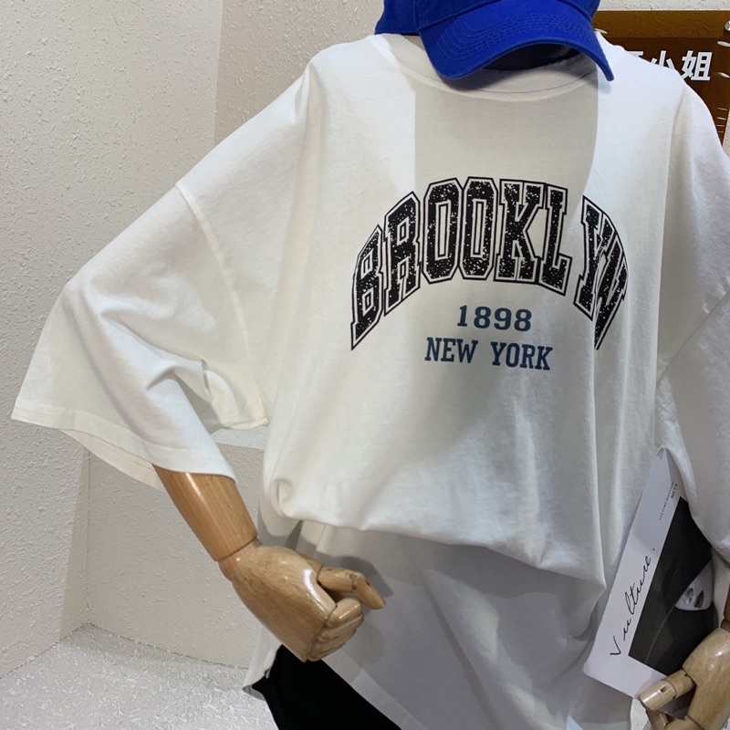 Áo phông 3158 ,áo thun nữ form rộng chất cotton in chữ new york