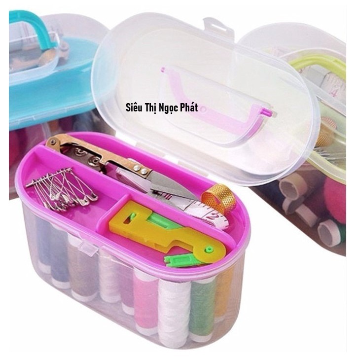 Hộp Kim Chỉ May Vá Đa Năng Kèm hộp đựng nhiều món - &quot;Mẫu lớn&quot;