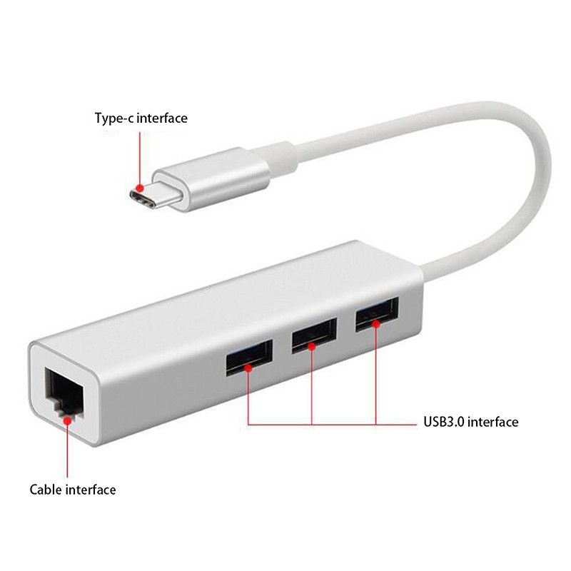 Bộ Chuyển Đổi Usb Type-C Sang Rj45 1000 Mbps | BigBuy360 - bigbuy360.vn