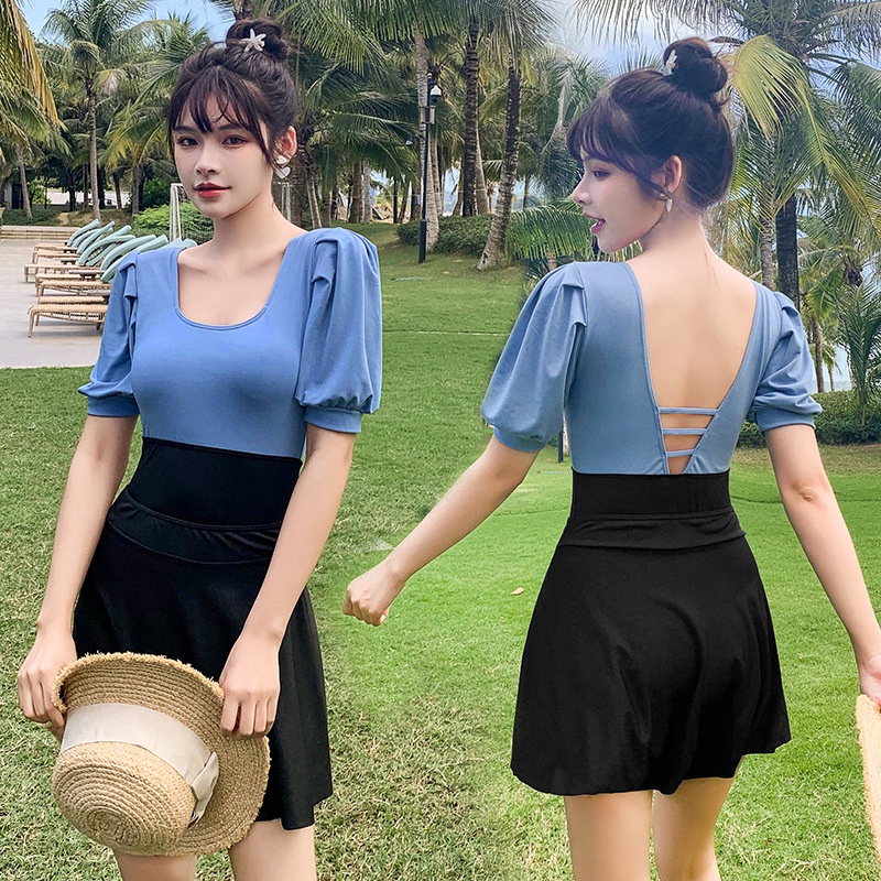 đẹp váy đồ bơi hàn quốc 1 mảnh cho nữ set học sinh đồ tắm biển nữ đồ đi biển nữ một mảnh sexy hoa kín đáo hở lưng cạp cao Bộ Đồ Bơi Baiya Dáng Ôm Che Bụng Màu Sắc Phù Hợp Với Mùa Xuân Nóng Bỏng Dành Cho Bạn Nữ