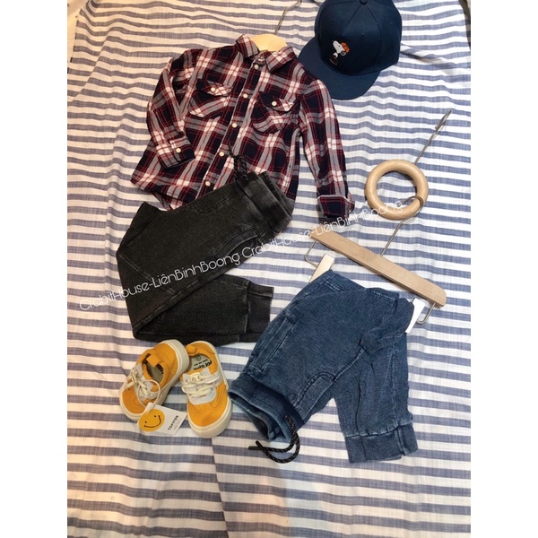 Áo sơ mi kẻ caro đỏ cho bé H&M