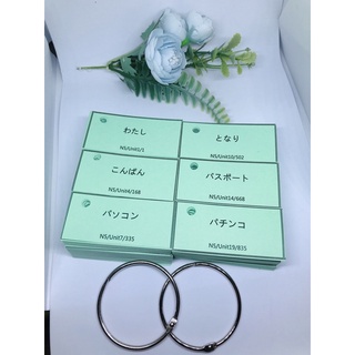 FLASHCARD TỪ VỰNG TIẾNG NHẬT N5 ( Bài 1-25) 1000 thẻ từ vựng sách Minnano 1