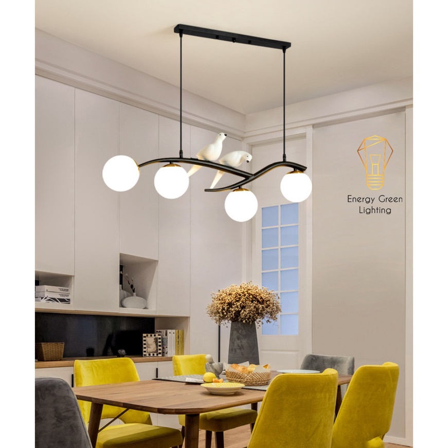 Đèn Thả Trần Trang Trí Energy Green Lighting Hình 2 Chú Chim Vintage Decor TN321 - Kiểu Dáng Hiện Đại , Sang Trọng