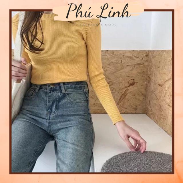 MS164 Áo len 1 màu basic