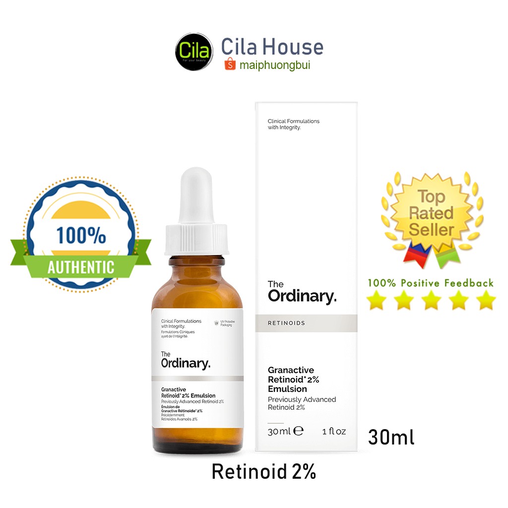 [Bill hãng] Tinh chất The Ordinary Granactive Retinol 2% Emulsion - Cila House