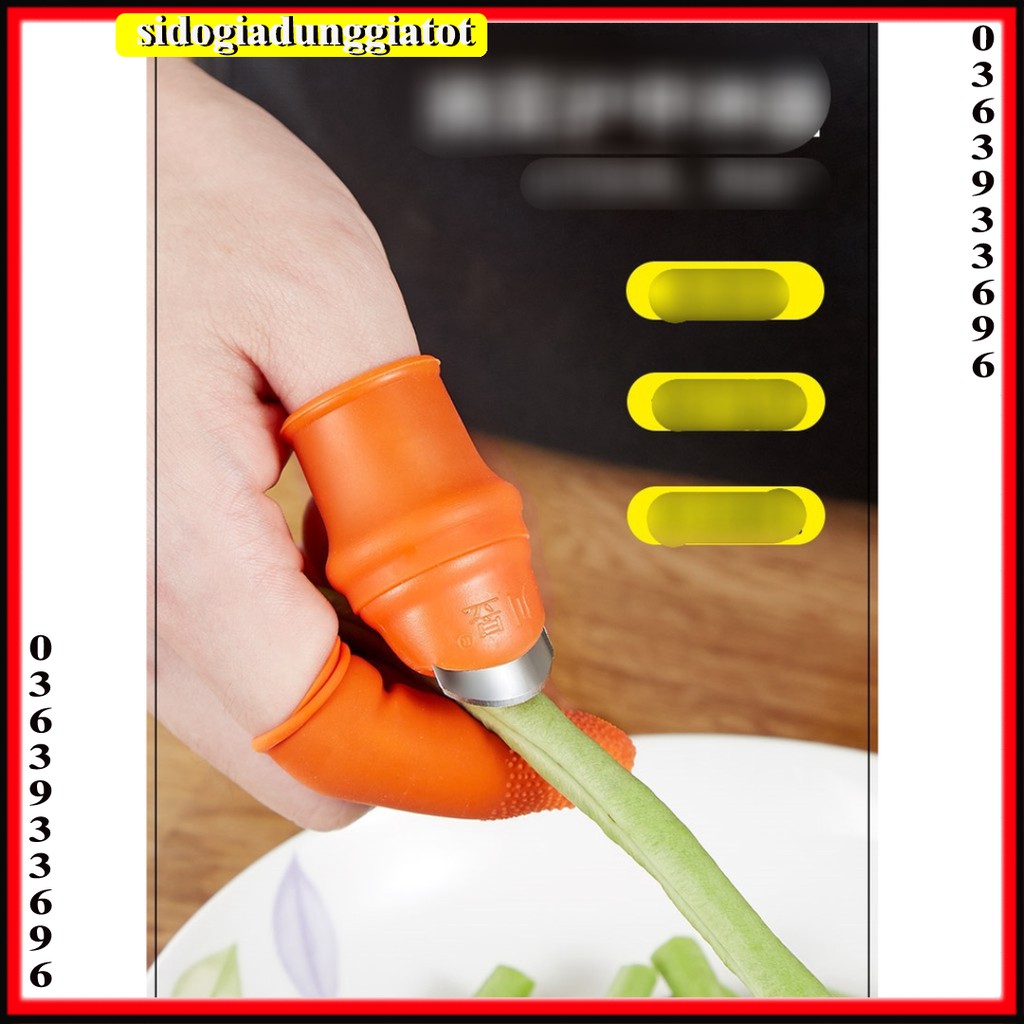 Ngón cái bấm cắt rau củ - nạo gọt tiện lợi chống bẩn móng tay - SĐGDGT