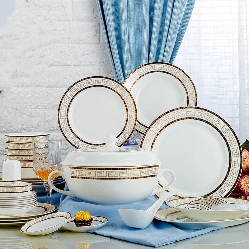 BỘ BÁT TÀI LỘC 56 MÓN SỨ XƯƠNG CAO CẤP
