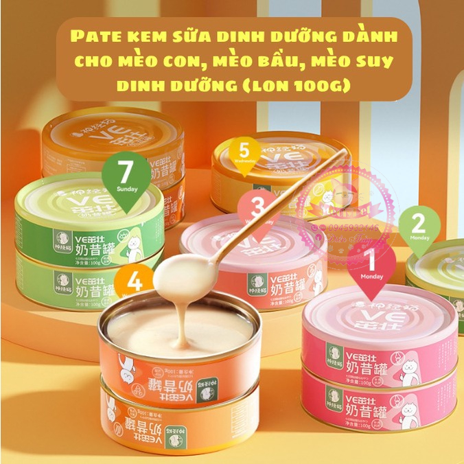 Pate Dạng Sốt VE Dinh Dưỡng Tăng Cân Dành Cho Mèo Con, Mèo Kén Ăn, Mèo Bầu - 100G