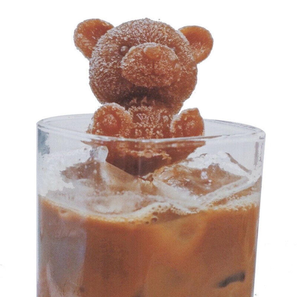 1 Khuôn Làm Đá/Kem/Pudding Hình Động Vật 3D Bằng Silicone Có Thể Tái Sử Dụng