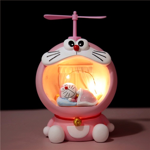 [Rẻ vô địch] Đèn ngủ Doraemon chong chóng đáng yêu  - trang trí căn phòng vintage decor siêu dễ thương