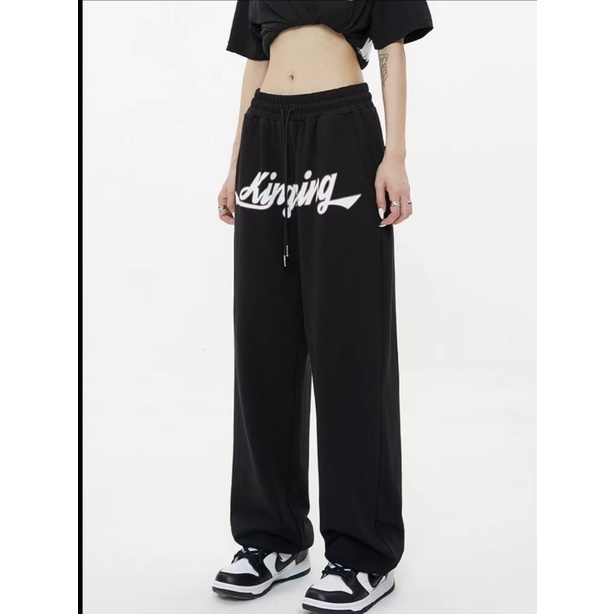Quần Dài Ống Rộng Phong Cách hip hop Đường Phố Âu Mỹ Cho Nam Và Nữ quần jogger kaki nam