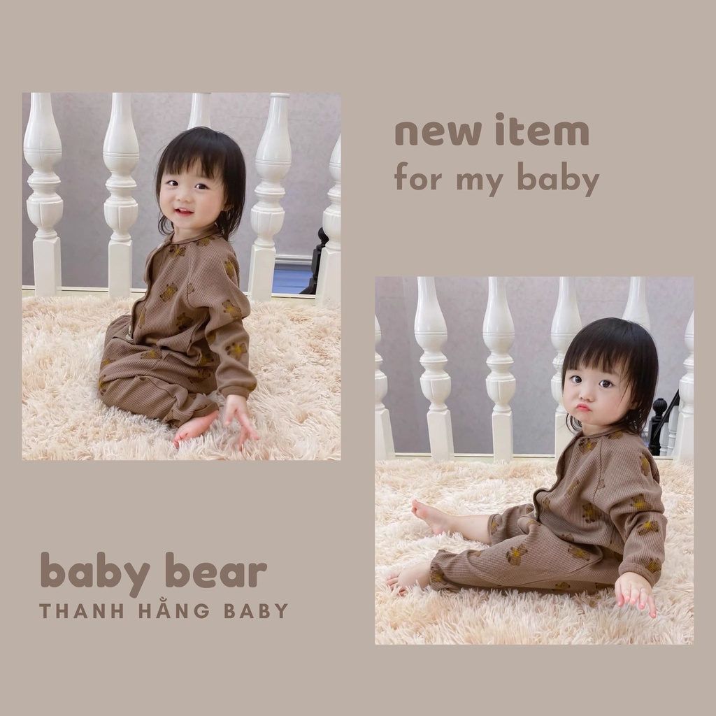 Body Dài Tay Cho Bé, Body Sleepsuit Cho Bé Thanh Hằng Baby 5 - 13 Kg