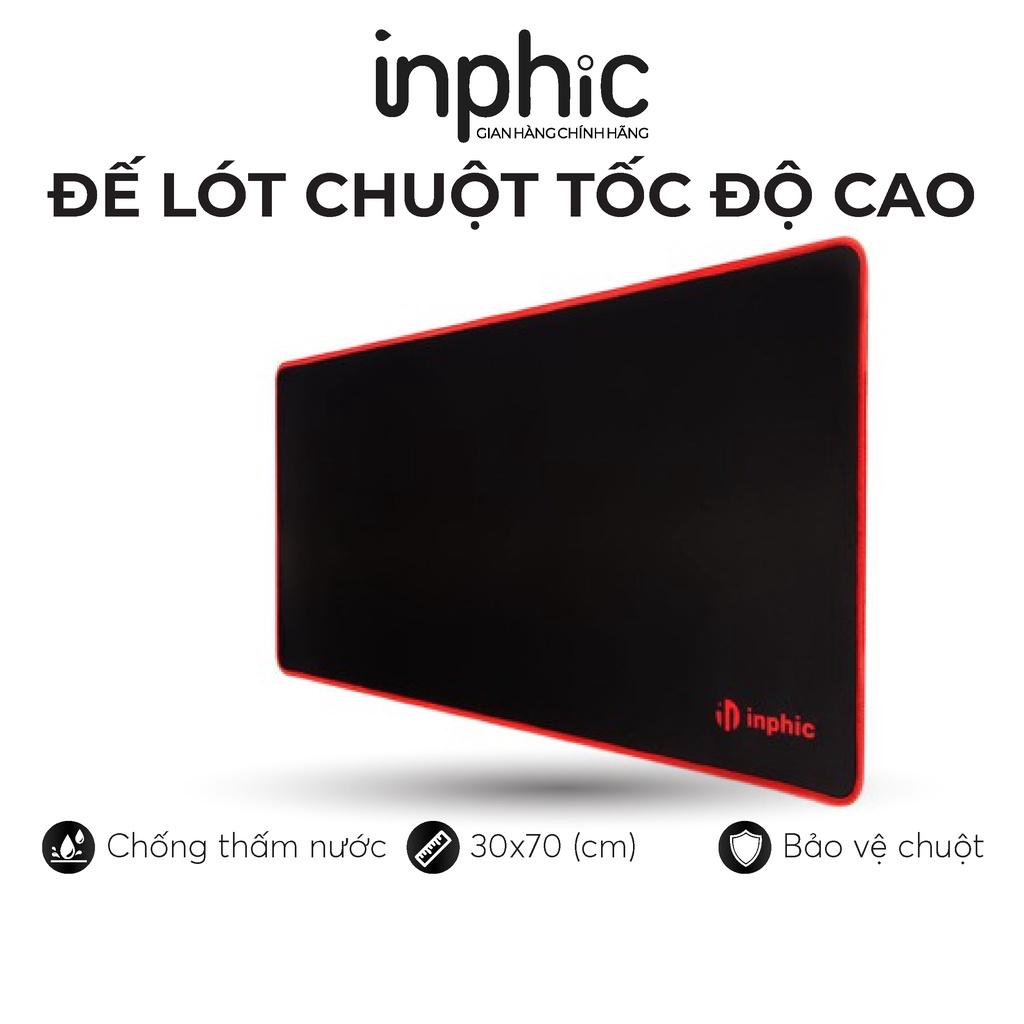 Đế Lót Di Chuột Tốc Độ Cao INPHIC PD100 / PD50 Big/Small - Chất Liệu Cao Su Tự Nhiên Đế Chống Trơn Trượt - Chính Hãng