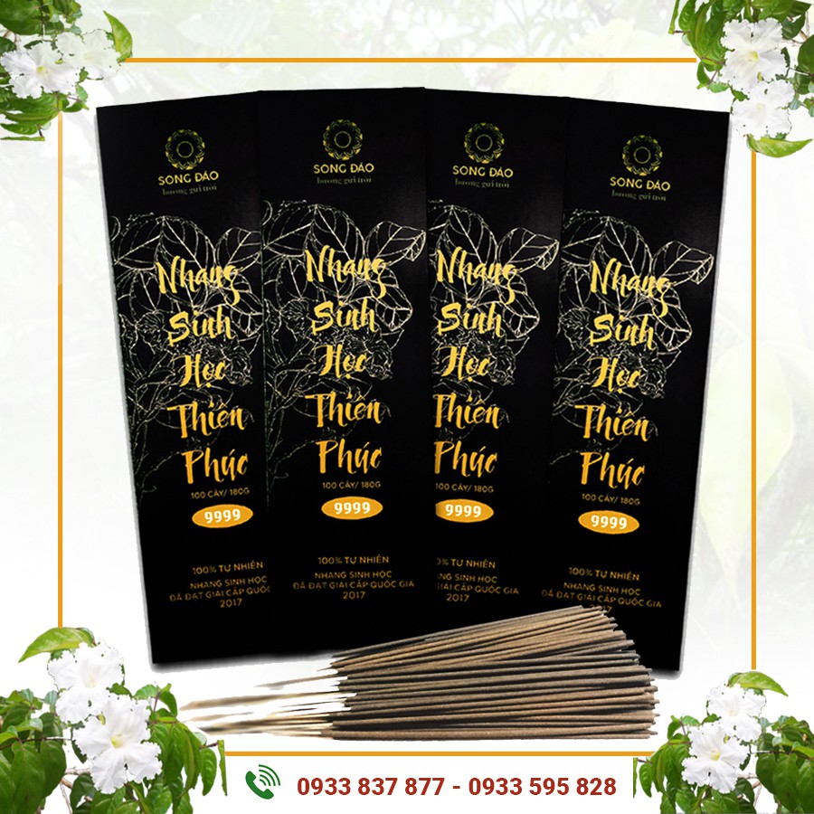 Nhang sinh học Thiên Phúc 2 trong 1 combo 4 hộp công dụng thờ cúng&xua muỗi -100% không hóa chất - SP đạt chuẩn QG.